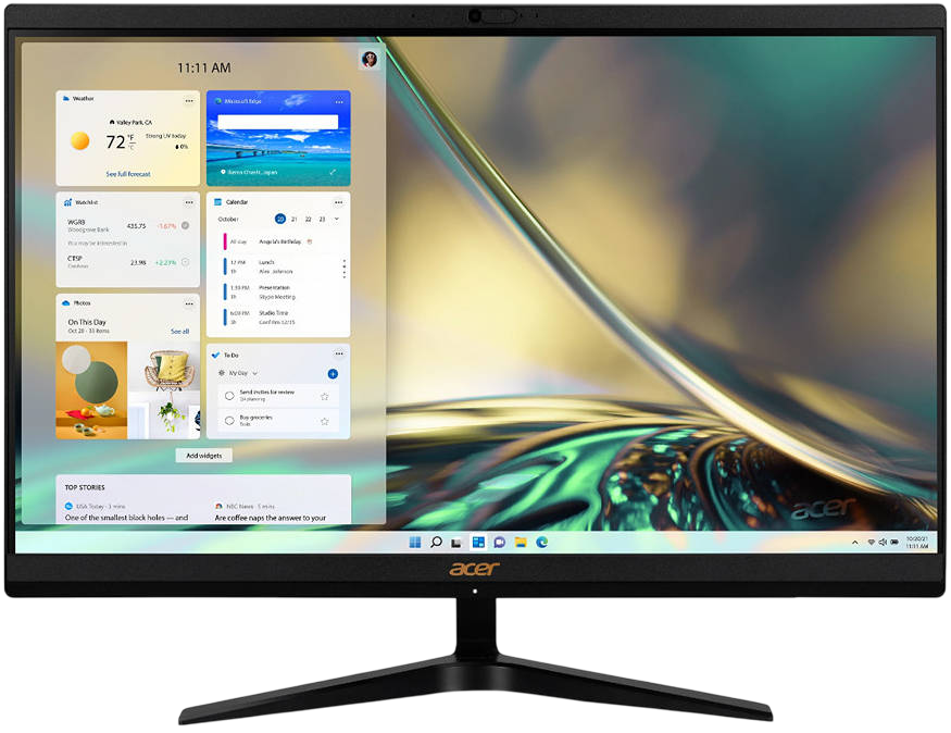 Установка шлейфа дисплея Acer Aspire C24‑1700 AIO